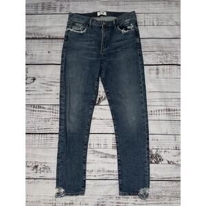 AGOLDE Toni Mid Rise Straight Ankle Distressed Jeans Size 27 Women’s